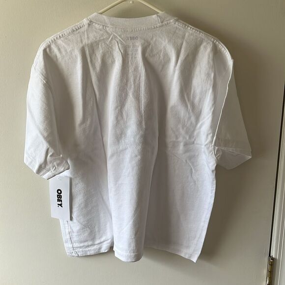Obey Growth T-shirt Size L NWT White - Picture 2 of 5